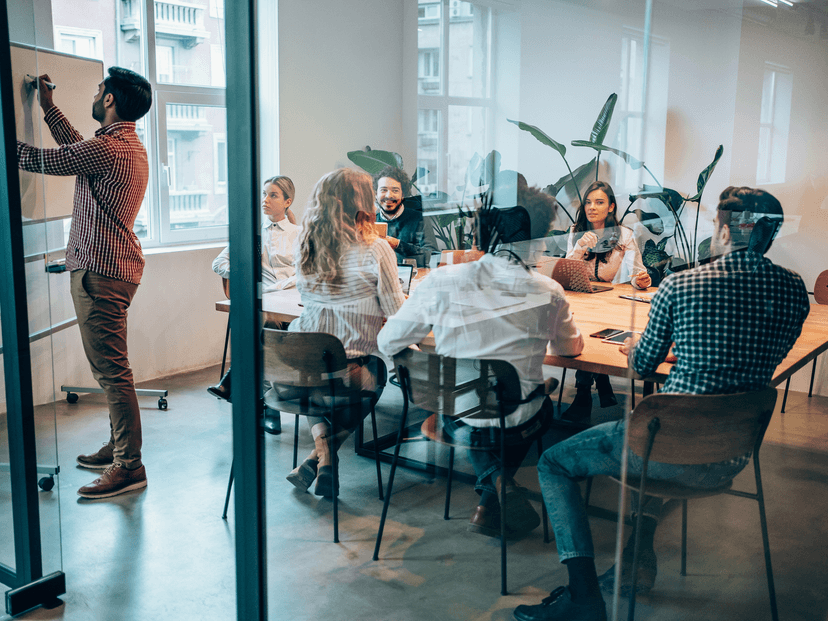 Group of people in a meeting room