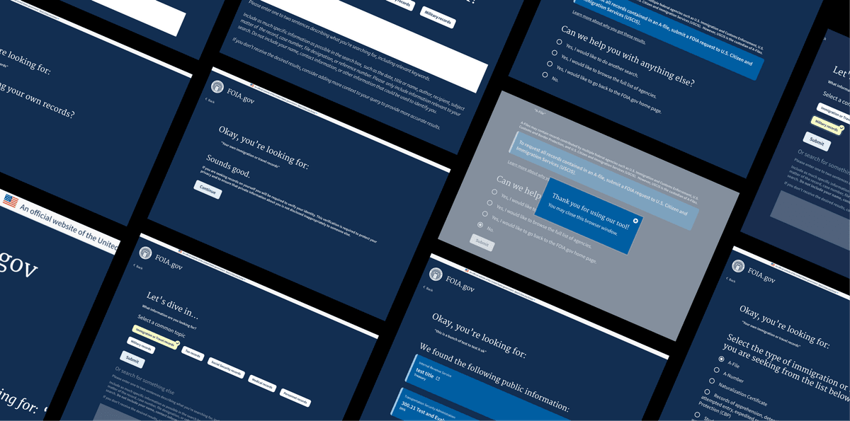 Overhead view of website designs