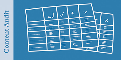 UX: IA Blog Content Audit Graphic