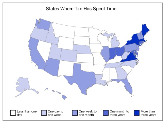 Example of a basic choropleth map