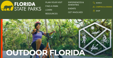 Florida State Parks Webpage