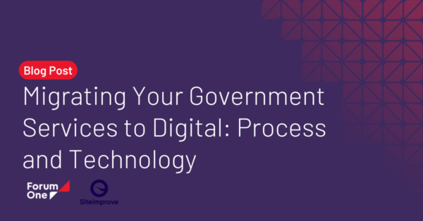 Blog post: Migrating Your Government Services to Digital: Process and Technology
