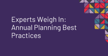 Annual Planning Best Practices